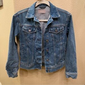 EVERLANE Women Blue Denim Jacket Size XXS